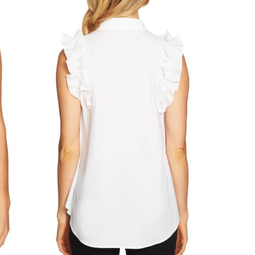 💐 CeCe Ruffle Cotton Blouse - Picture 2 of 3